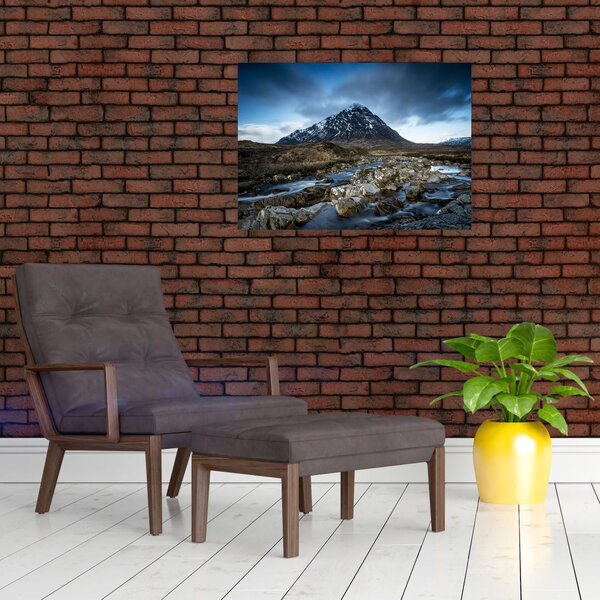 Slika planine i rijeke (70x50 cm)