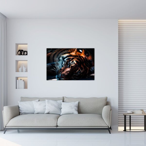 Slika ležećeg tigra (90x60 cm)