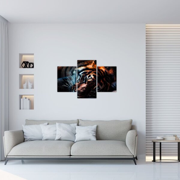 Slika ležećeg tigra (90x60 cm)