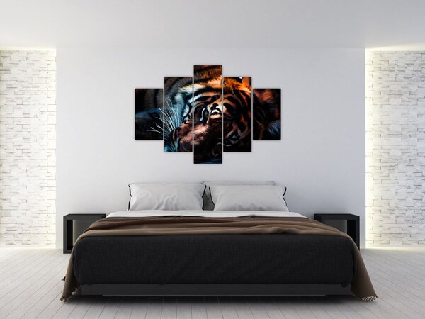 Slika ležećeg tigra (150x105 cm)