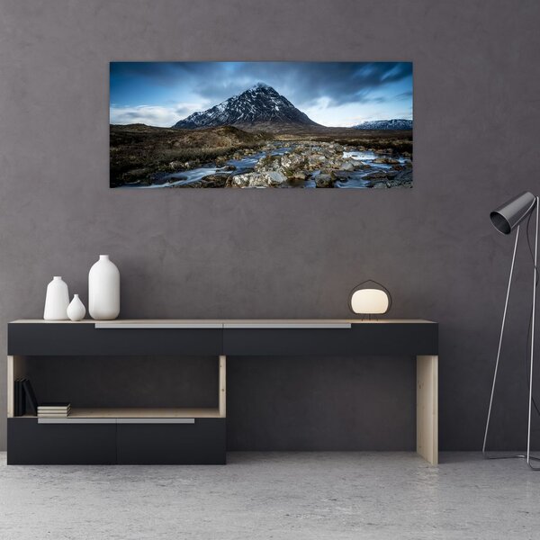 Slika planine i rijeke (120x50 cm)
