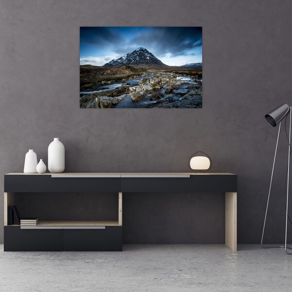 Slika planine i rijeke (90x60 cm)