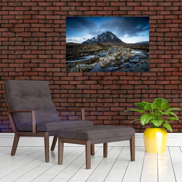 Slika planine i rijeke (90x60 cm)