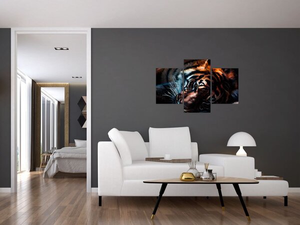 Slika ležećeg tigra (90x60 cm)