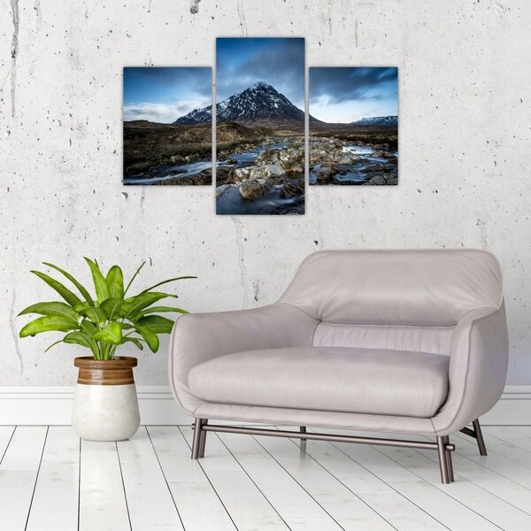 Slika planine i rijeke (90x60 cm)
