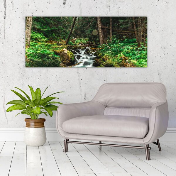 Slika potoka u šumi (120x50 cm)