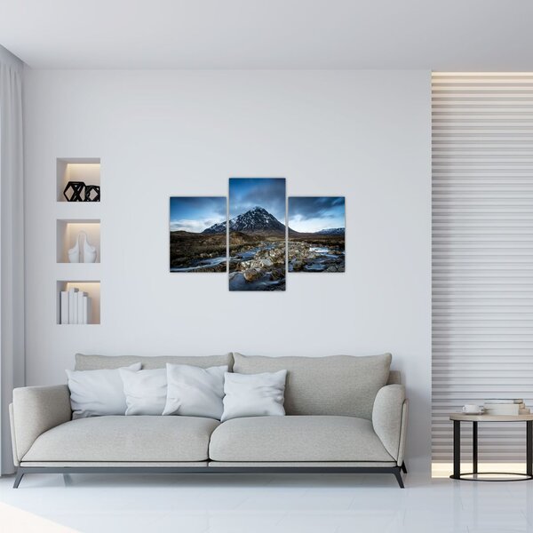 Slika planine i rijeke (90x60 cm)