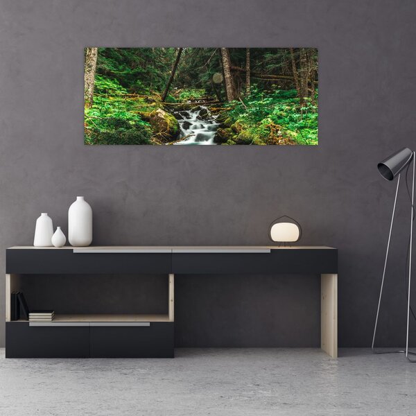 Slika potoka u šumi (120x50 cm)