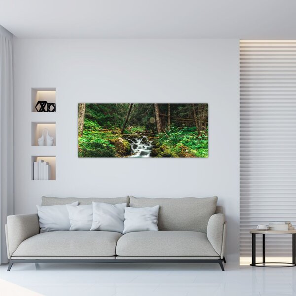 Slika potoka u šumi (120x50 cm)