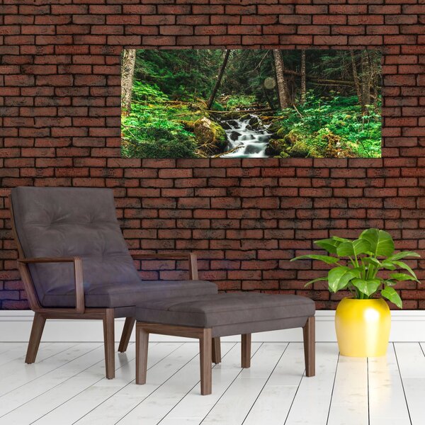 Slika potoka u šumi (120x50 cm)