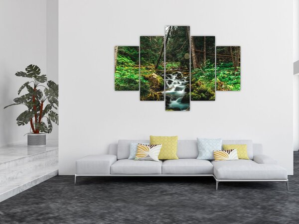 Slika potoka u šumi (150x105 cm)