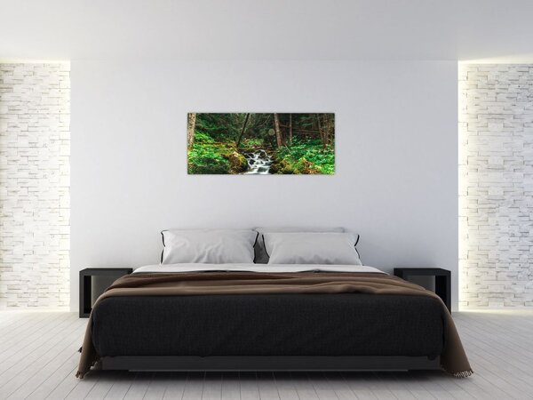 Slika potoka u šumi (120x50 cm)