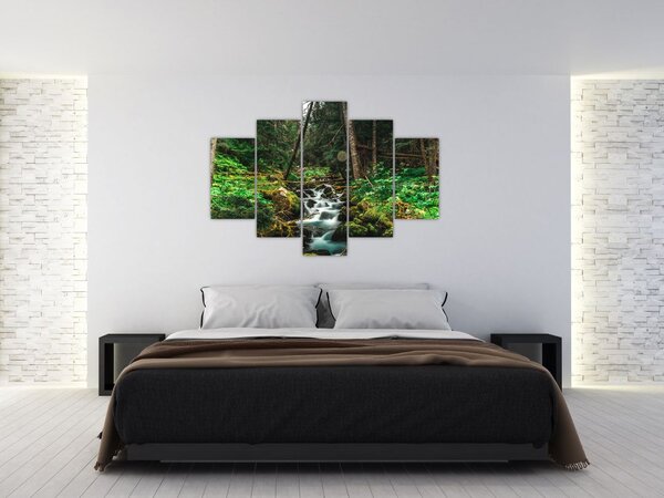 Slika potoka u šumi (150x105 cm)