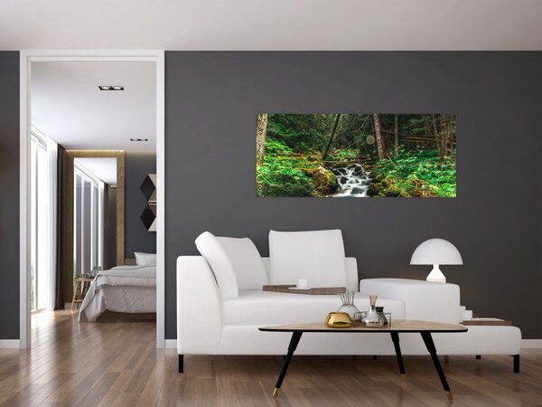 Slika potoka u šumi (120x50 cm)