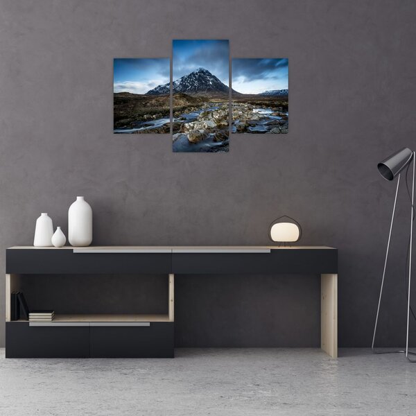 Slika planine i rijeke (90x60 cm)