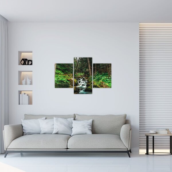Slika potoka u šumi (90x60 cm)