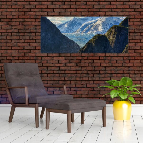 Slika krajolika s planinama (120x50 cm)