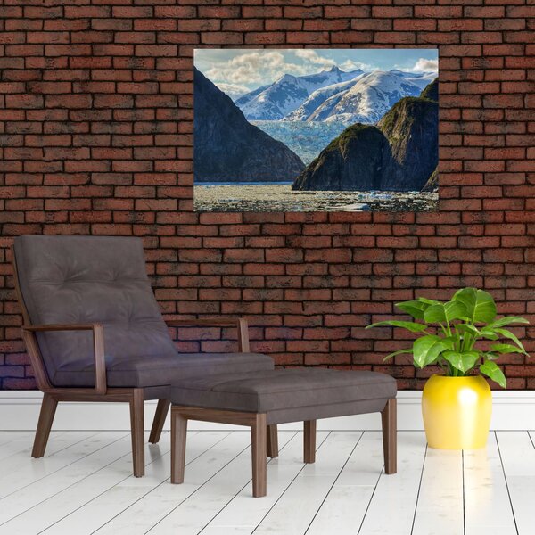 Slika krajolika s planinama (90x60 cm)