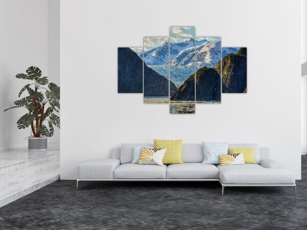 Slika krajolika s planinama (150x105 cm)