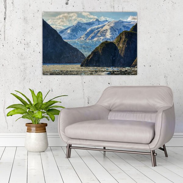 Slika krajolika s planinama (90x60 cm)