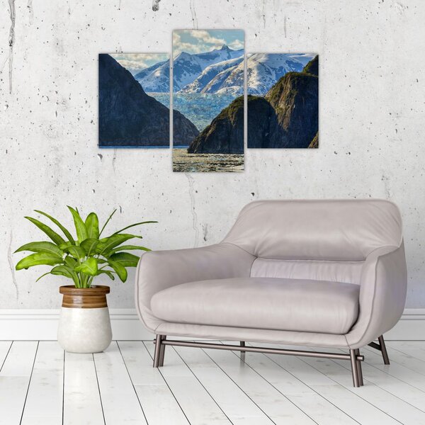 Slika krajolika s planinama (90x60 cm)