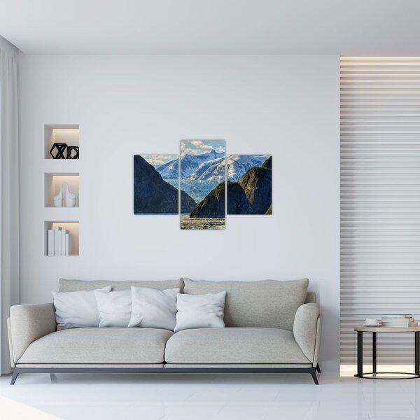 Slika krajolika s planinama (90x60 cm)