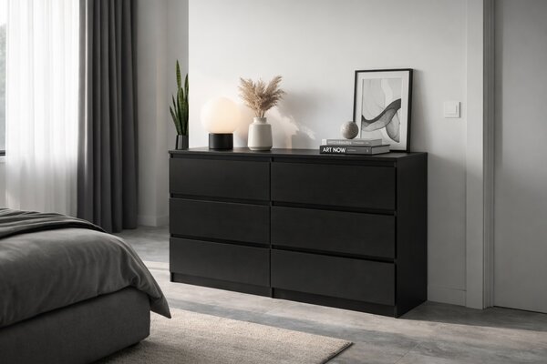 Zondo.hr Komoda Linea 120 6S (crna). Akcija -17%. 1158008