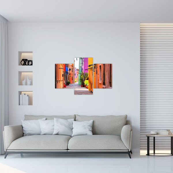 Slika šarene talijanske uličice (90x60 cm)