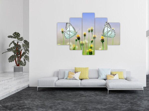 Slika leptira na cvijetu (150x105 cm)