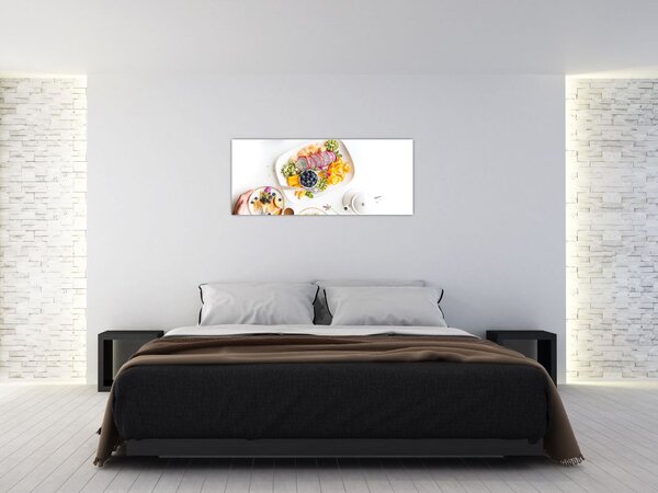 Slika tanjura s voćem na stolu (120x50 cm)