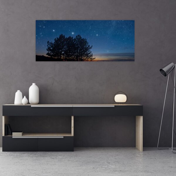 Slika drveća noću (120x50 cm)