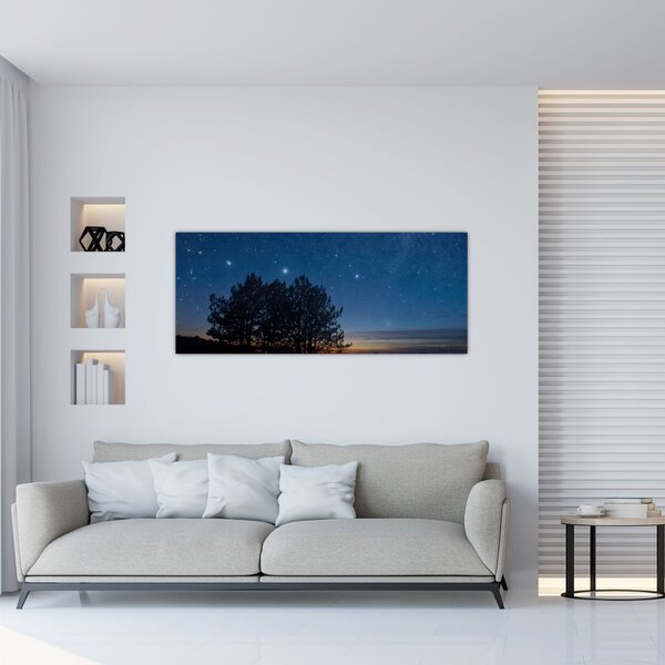 Slika drveća noću (120x50 cm)