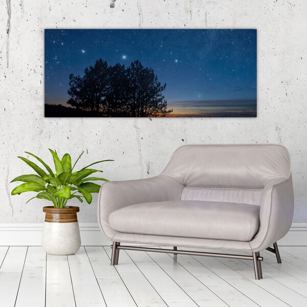 Slika drveća noću (120x50 cm)