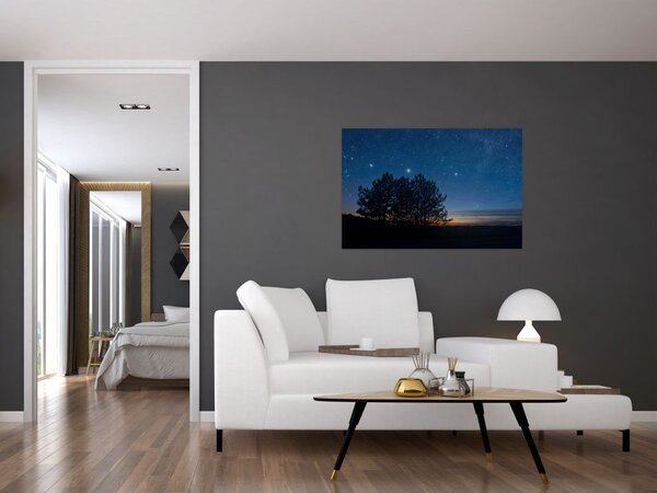 Slika drveća noću (90x60 cm)