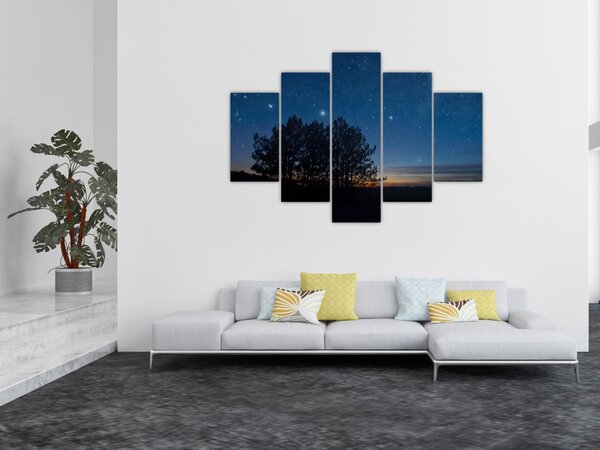 Slika drveća noću (150x105 cm)