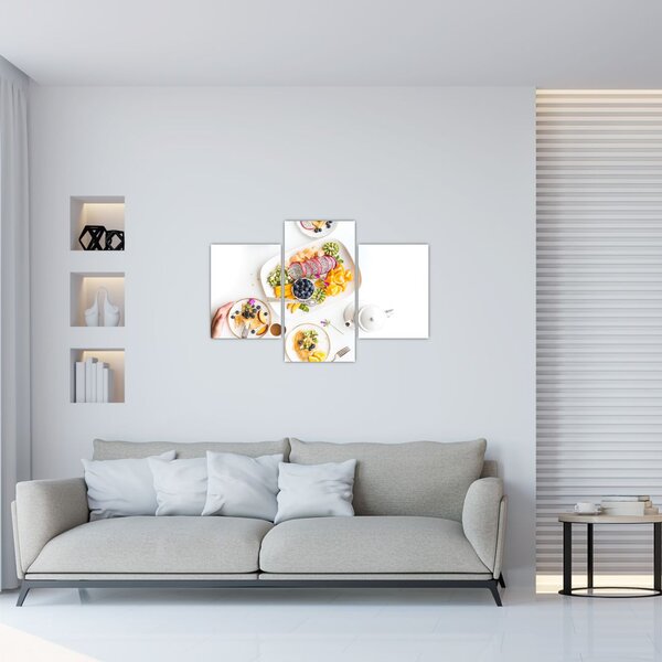 Slika tanjura s voćem na stolu (90x60 cm)