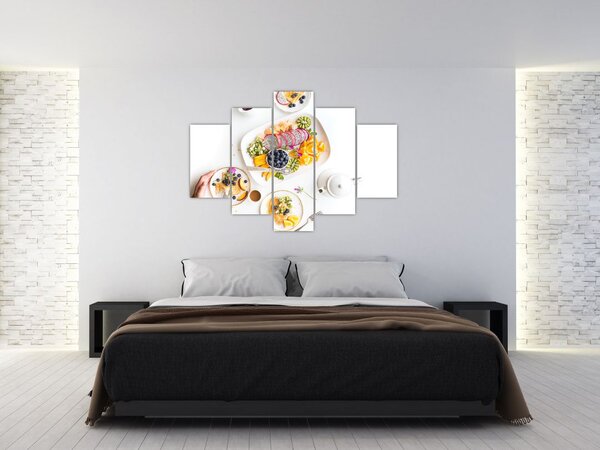 Slika tanjura s voćem na stolu (150x105 cm)