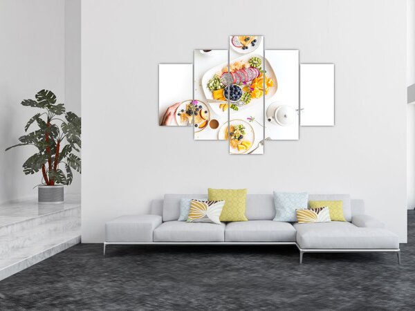 Slika tanjura s voćem na stolu (150x105 cm)