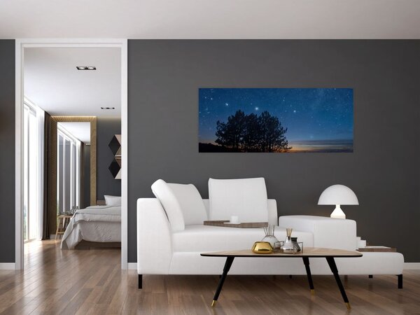 Slika drveća noću (120x50 cm)