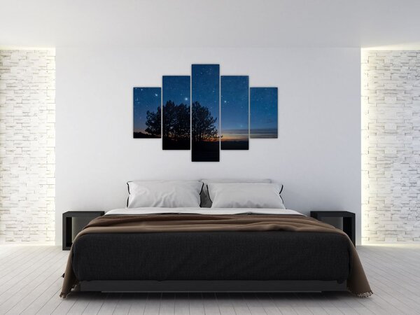Slika drveća noću (150x105 cm)