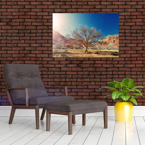 Slika stabla u pustinji (90x60 cm)