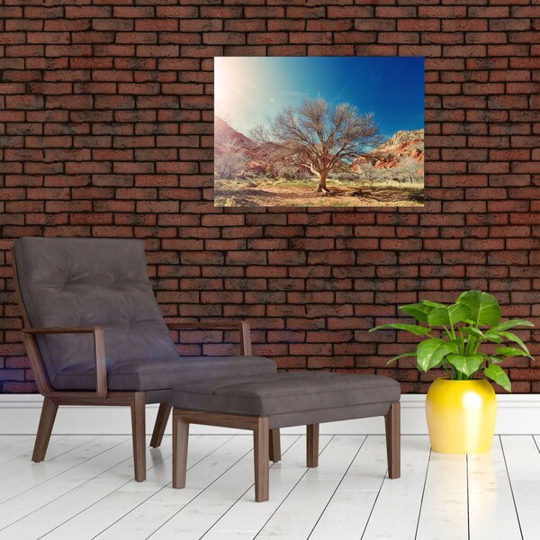 Slika stabla u pustinji (70x50 cm)