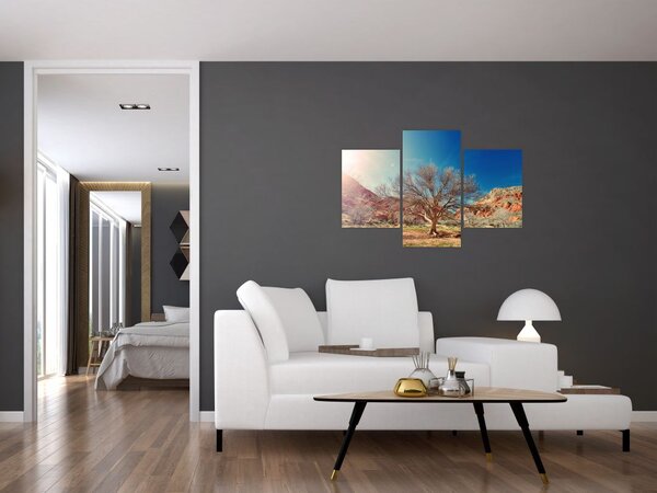 Slika stabla u pustinji (90x60 cm)