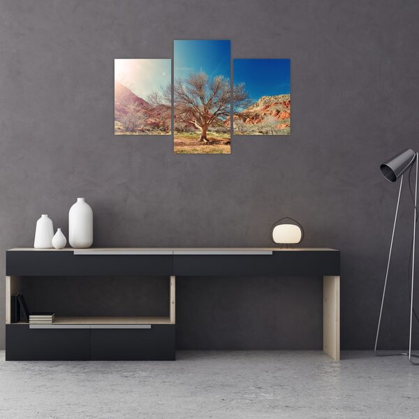Slika stabla u pustinji (90x60 cm)