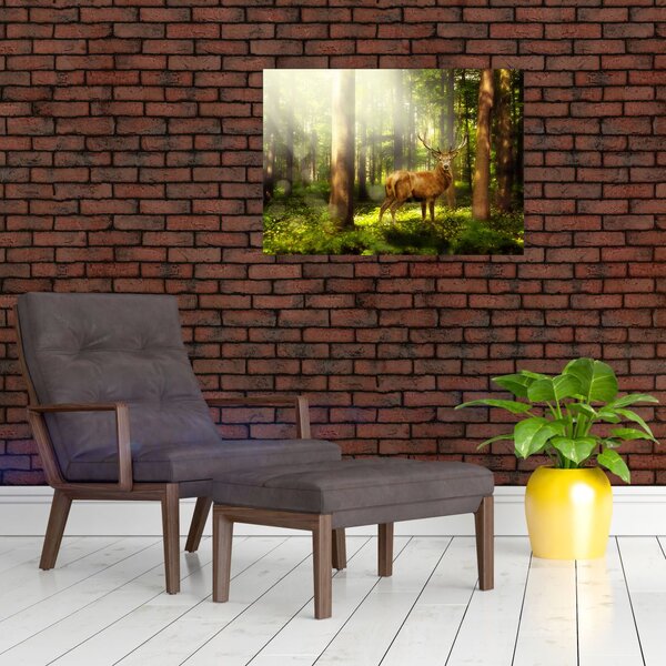 Slika jelena u šumi (70x50 cm)