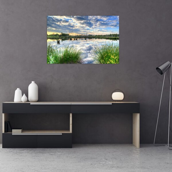 Slika jezera s trskom (90x60 cm)