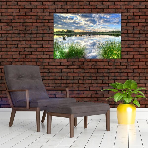 Slika jezera s trskom (90x60 cm)