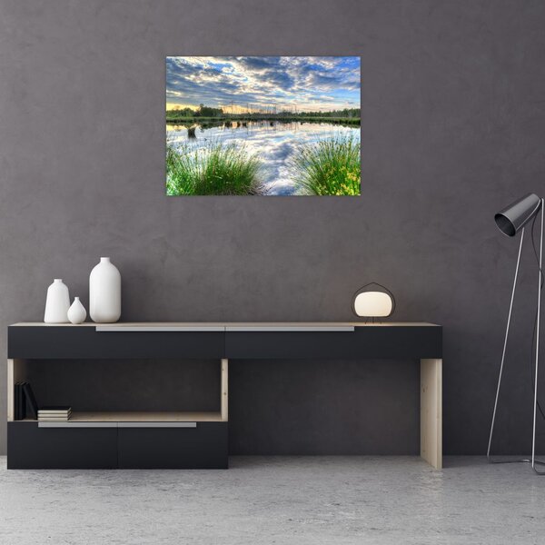 Slika jezera s trskom (70x50 cm)