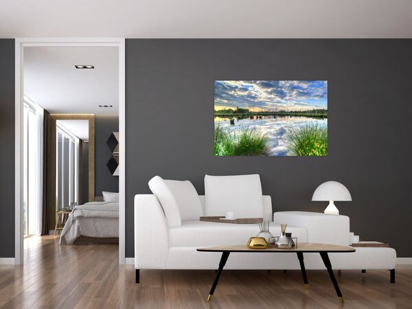 Slika jezera s trskom (90x60 cm)