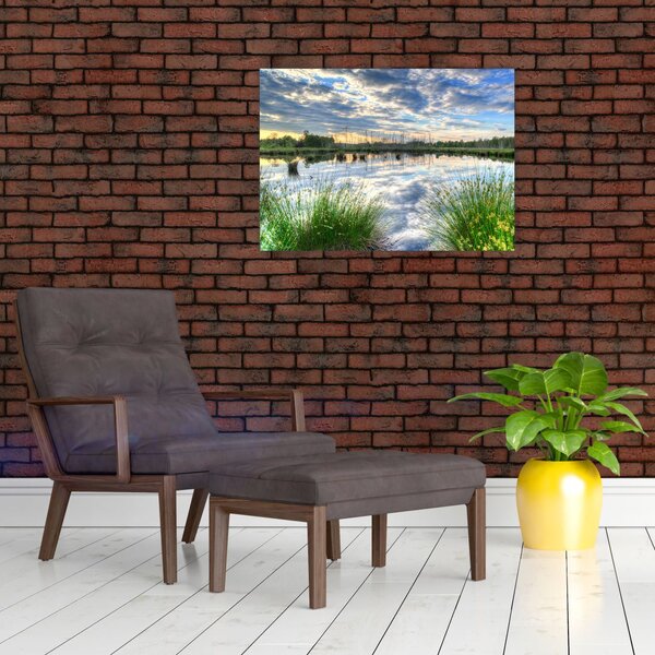Slika jezera s trskom (70x50 cm)
